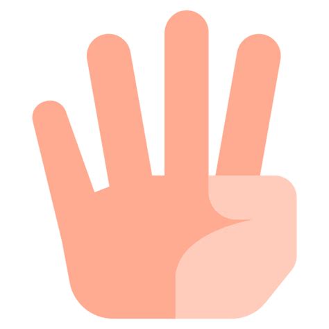 Four Fingers Generic Flat Icon