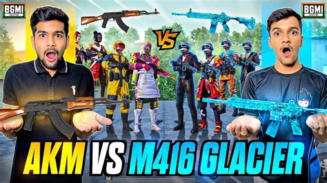 AKM VS M416 GLACIER TDM VERSUS WHICH GUN IS MORE POWERFUL BGMI