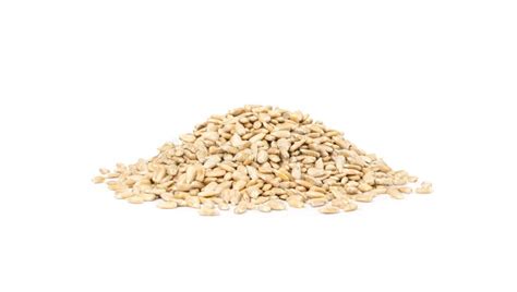 Peeled Sunflower Seeds Isolated Raw Sunflower Kernels Group Sun