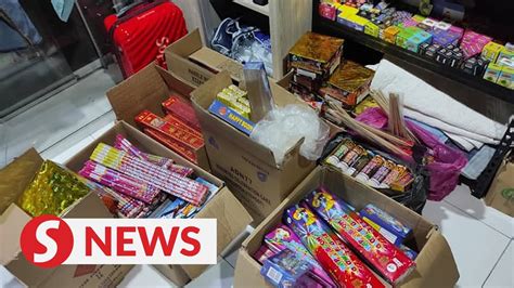 Firecrackers Fireworks Worth Around Rm Seized Youtube