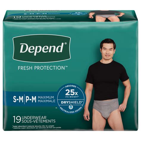 Save On Depend Men S Fresh Protection Incontinence Underwear Maximum