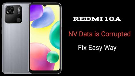 Redmi A Nv Data Is Corrupted Fix Youtube