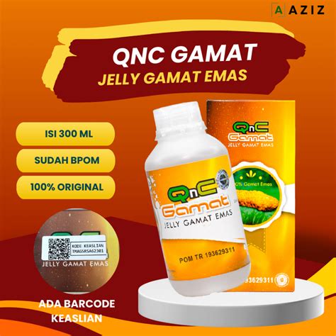 Jual Qnc Jelly Gamat Emas Asli Original Obat Herbal Untuk Segala