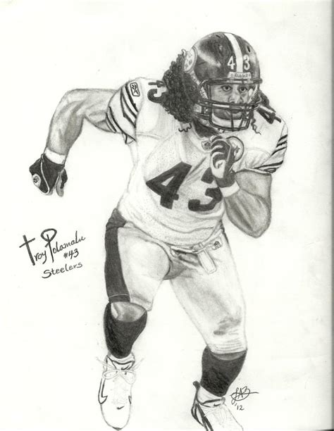 Troy Polamalu by Rhodantha on DeviantArt