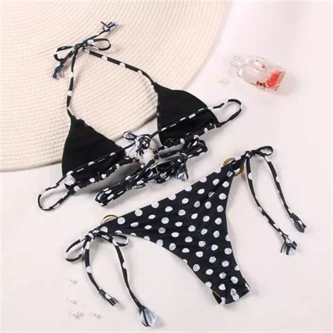 Bikini Sexy Triangle Adjust Swimwear Women Woman Feeling