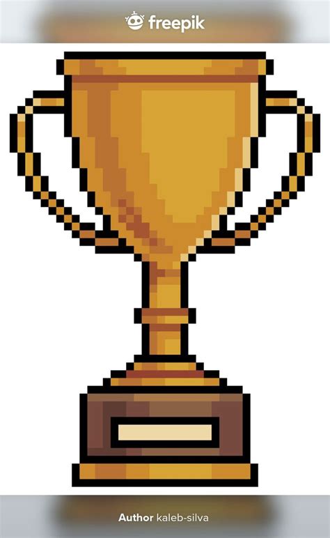 Premium Vector Pixel Art Trophy Icon For 8bit Pixel Art Art