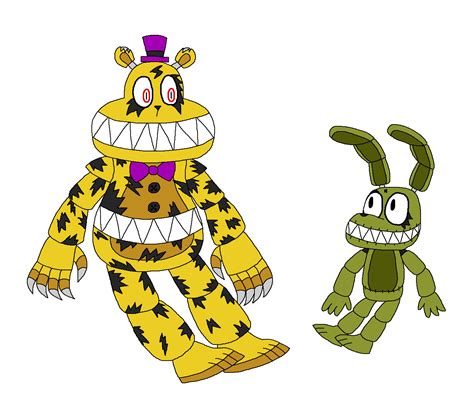 FNAF - Nightmare Fredbear and Plushtrap — Weasyl