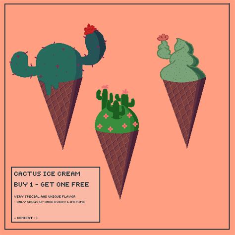 Pixilart Cactus Ice Cream By KenishaKat123