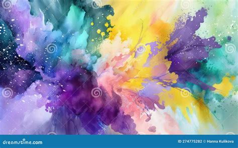 Bright Abstract Watercolor Background Stock Illustration