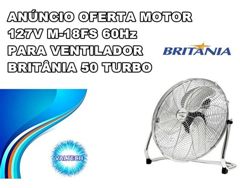 Motor V M Fs Para Circulador De Ar Turbo Britania Compare O Seu