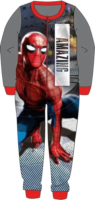 Spiderman Onesie Ritssluiting Spider Man Onesies Huispak Maat