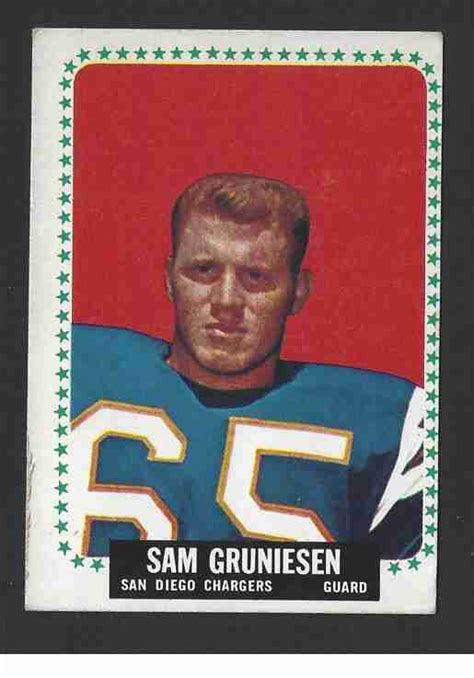 Sportlots Auctions 1964 Topps Sam Gruniesen 158 Chargers