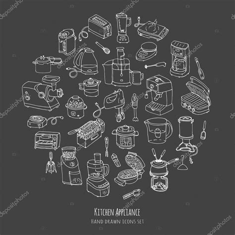 Kitchen Appliance Icons Stock Vector By Natasha Pankina