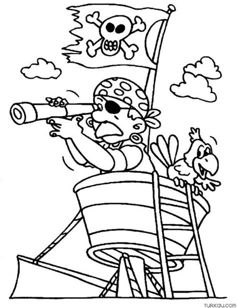 Ocean Pirate Ship Coloring Page Turkau