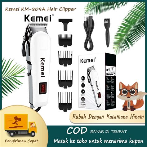 Jual Kemei Km A Hair Clipper Mesin Cukur Isi Ulang Alat Cukur Rambut