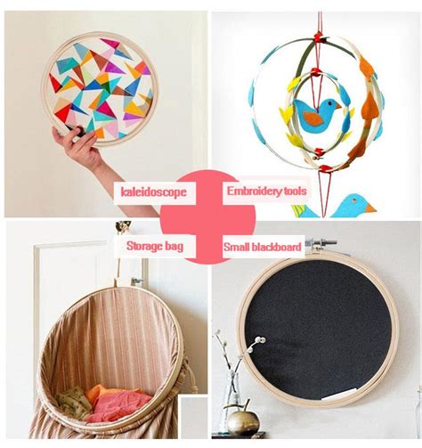 8 Size 10 30CM Bamboo Frame Embroidery Hoop Ring DIY Needlecraft Cross