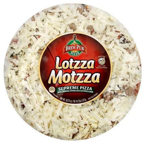 Brew Pub Frozen Lotsa Mozza Supreme Pizza - 30.75oz : Target