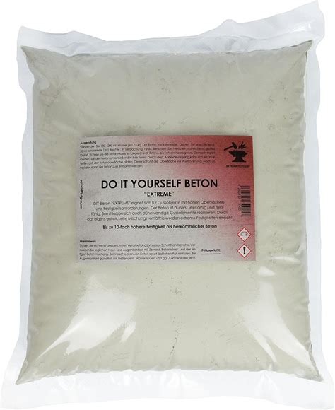 Do It Yourself Beton Extreme Kg Hochfester Gie Beton Kreativ