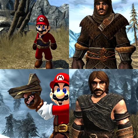 Mario Looking Person As A Skyrim Npc Stable Diffusion