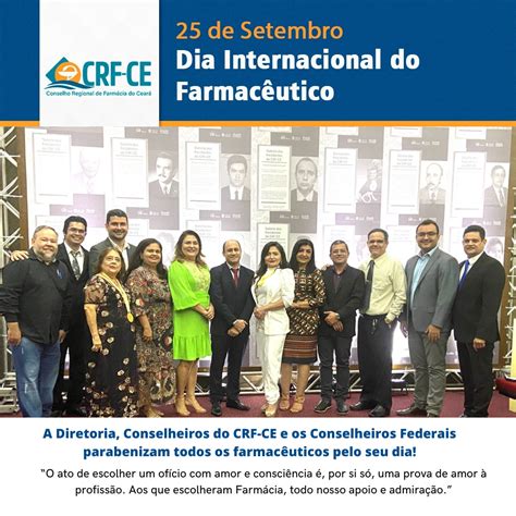 De Setembro Dia Internacional Do Farmac Utico Crf Ce