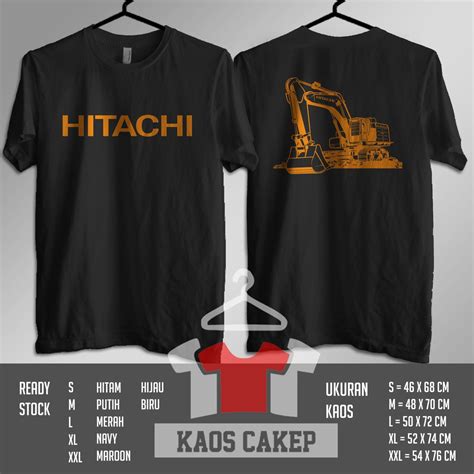 Jual Kaos Alat Berat Excavator Hitachi Vector Baju Distro Shopee