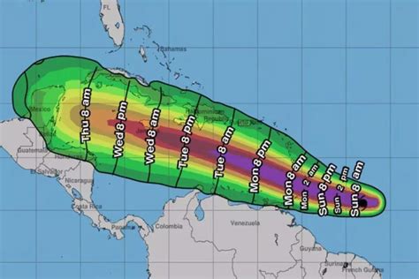 Sigue En Vivo La Trayectoria Del Hurac N Beryl Hacia La Pen Nsula De