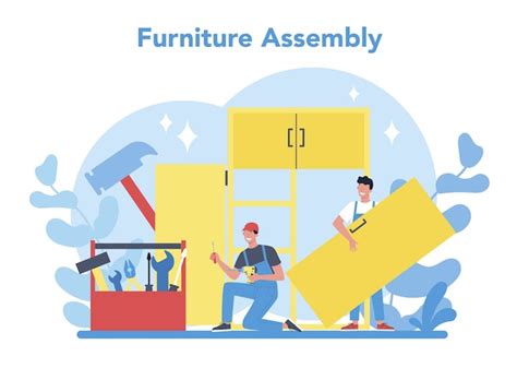 Premium Vector Wood Furniture Assembly