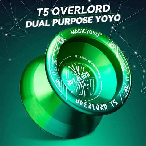 YOSTAR Professional Yoyo T5 Green Gradient Yoyo Unresponsive JoJo für