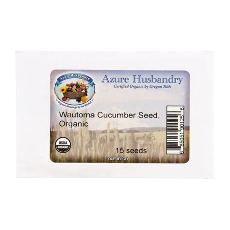 Azure Husbandry Wautoma Pickling Slicing Cucumber Seed Organic Azure