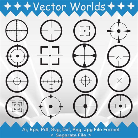 Crosshair SVG Vector Design | MasterBundles