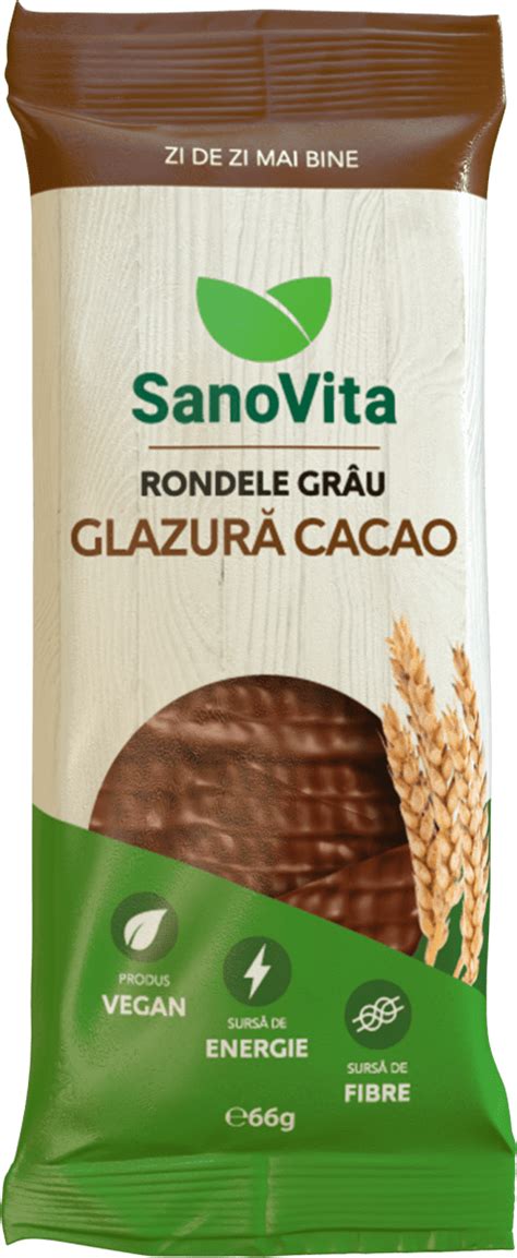 Sanovita Rondele Gr U Cu Glazur Cacao G Cump R Ntotdeauna Ieftin