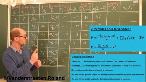 Statistique à Une Variable à La Main Sans Les Outils Technologiques