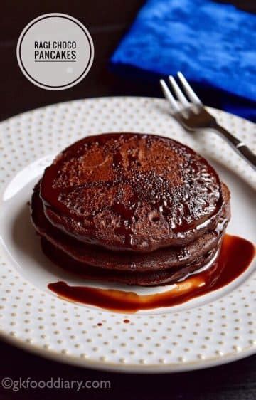 Ragi Chocolate Pancakes Recipe For Toddlers And Kids Eggless Ragi