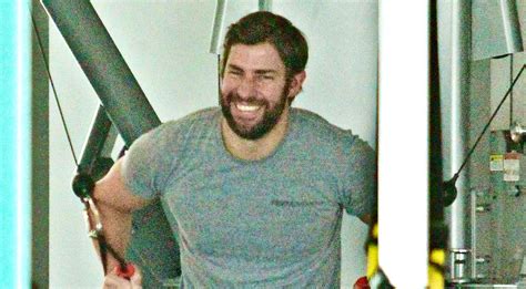 John Krasinski Shows Off Super Strength In The Gym John Krasinski