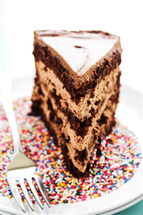 Chocolate Cake With Rainbow Sprinkles