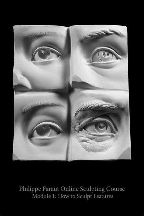 Four Types Of Eyes Sculpted By Philippe Faraut For His Online Course