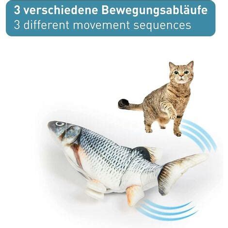 Jouet Poisson Électronique Interactif pour Chats Jouet Électrique Mou