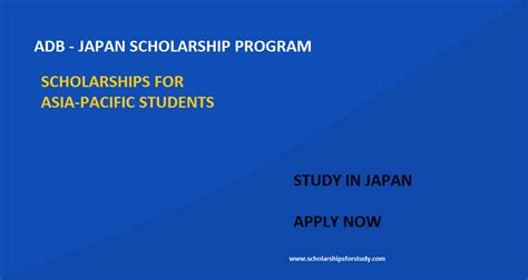 Adb Japan Scholarship Program For Asia Pacific Students Scholarships