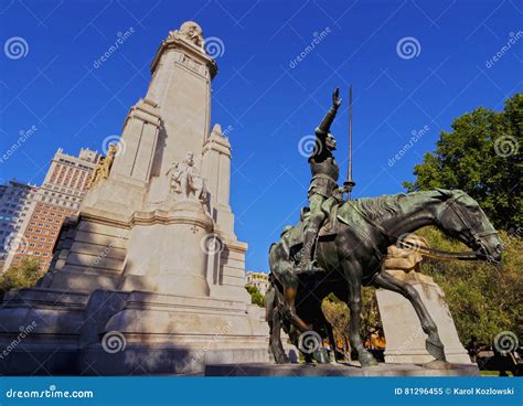 Plaza Espana in Madrid stock image. Image of park, heritage - 81296455