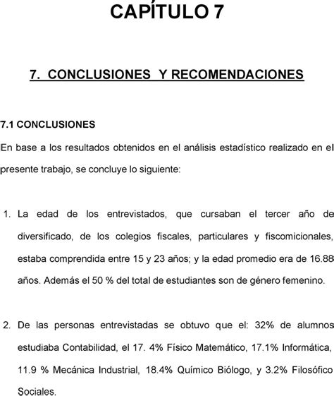 Base De Datos Del Proyecto Conclusiones Y Recomendaciones