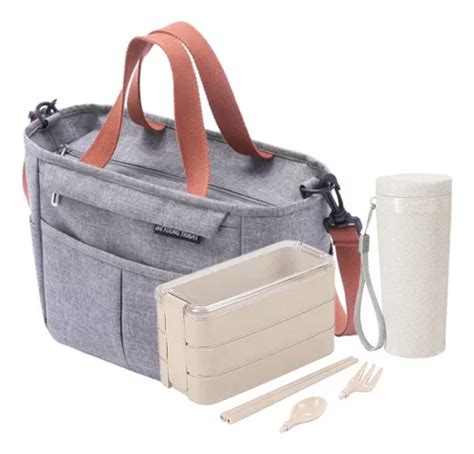 Kit P S Lancheira Bolsa Termica Marmita Copo T Rmico