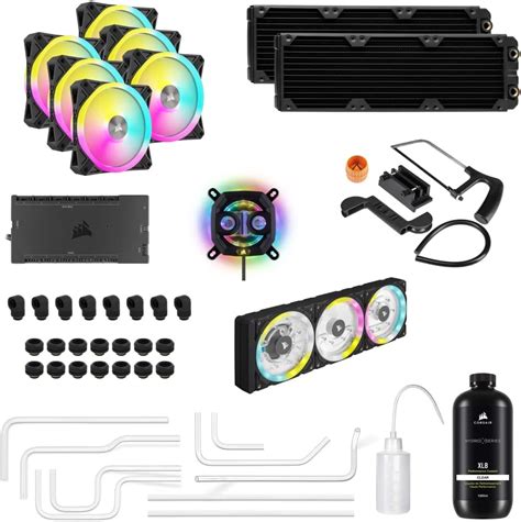 Corsair Hydro X Series Icue Xh5000i Rgb Pro Custom Cooling Kit Hardline Cpu Cooling