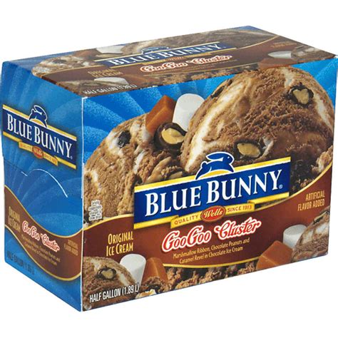 Blue Bunny Original Ice Cream Googoo Cluster Frozen Foods Edwards