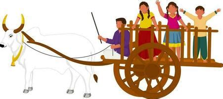 Bullock Cart Vector Art, Icons, and Graphics for Free Download