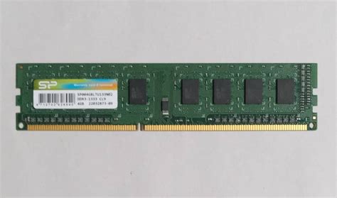 【目立った傷や汚れなし】mb58 2【動作品】silicon Power Ddr3 1333 4gb×1枚【送料94円から】pc3 10600