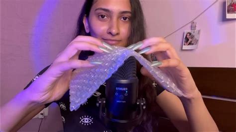 Asmr Bubble Wrap On Mic Intense Crinkly Sounds Youtube