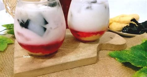 Resep Es Tape Cincau Kelapa Muda Susu Oleh Farida Sulthan IG