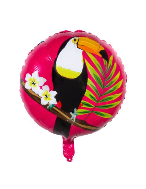 Tukan Luftballon Alu Ballon Partydeko bunt 45 cm günstige Faschings