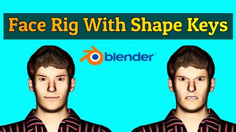 Face Rig With Shape Keys And Drivers Blender Tutorial Youtube