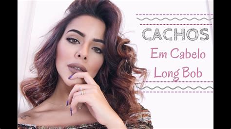 Como Fazer CACHOS Em Cabelo CURTO LONG BOB YouTube